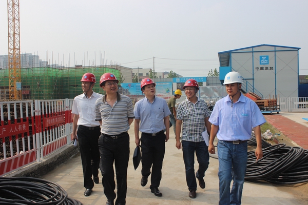 詹先豪、杨晓彬一行到滨湖项目指导事情